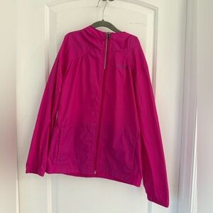 Columbia Rain Jacket, Girls, Hot Pink Size Medium 10-12
